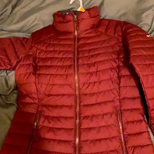 Thick red Columbia  winter jacket never worn